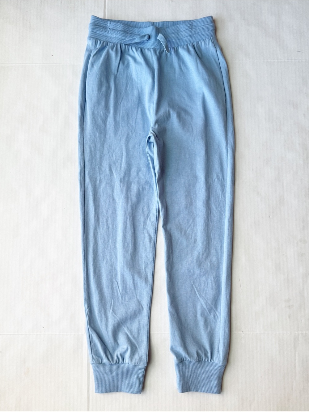 New Boys Lightweight Organic Cotton Sweatpants / Joggers in Light Blue NWT